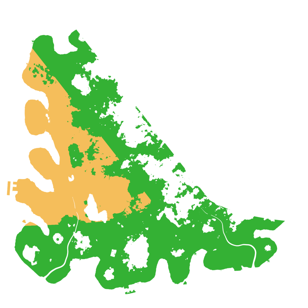 Biome Rust Map: Procedural Map, Size: 4500, Seed: 96400692