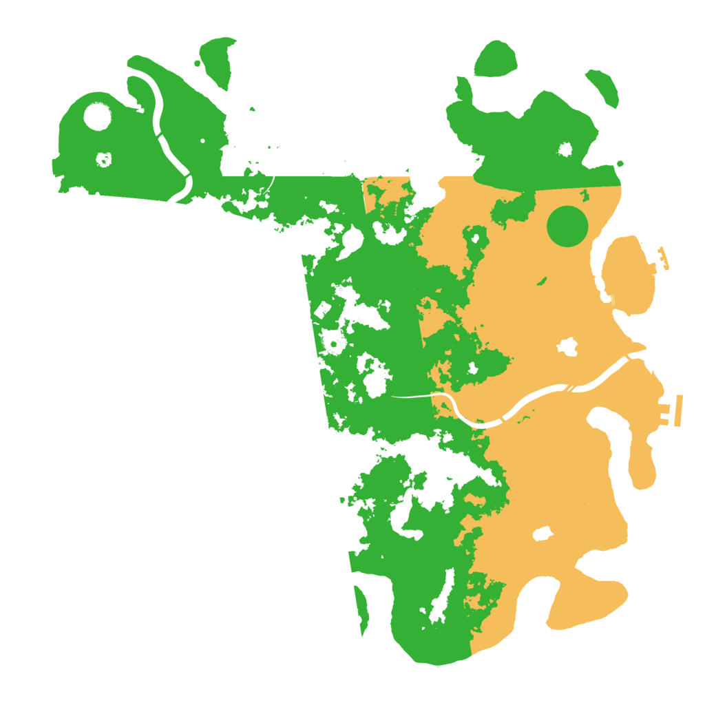 Biome Rust Map: Procedural Map, Size: 4500, Seed: 6261