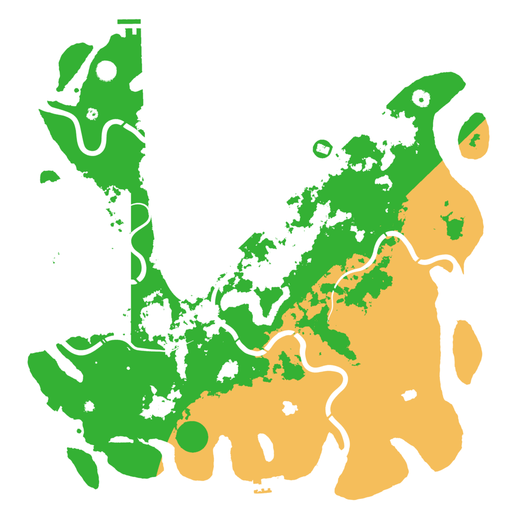 Biome Rust Map: Procedural Map, Size: 4500, Seed: 54534831