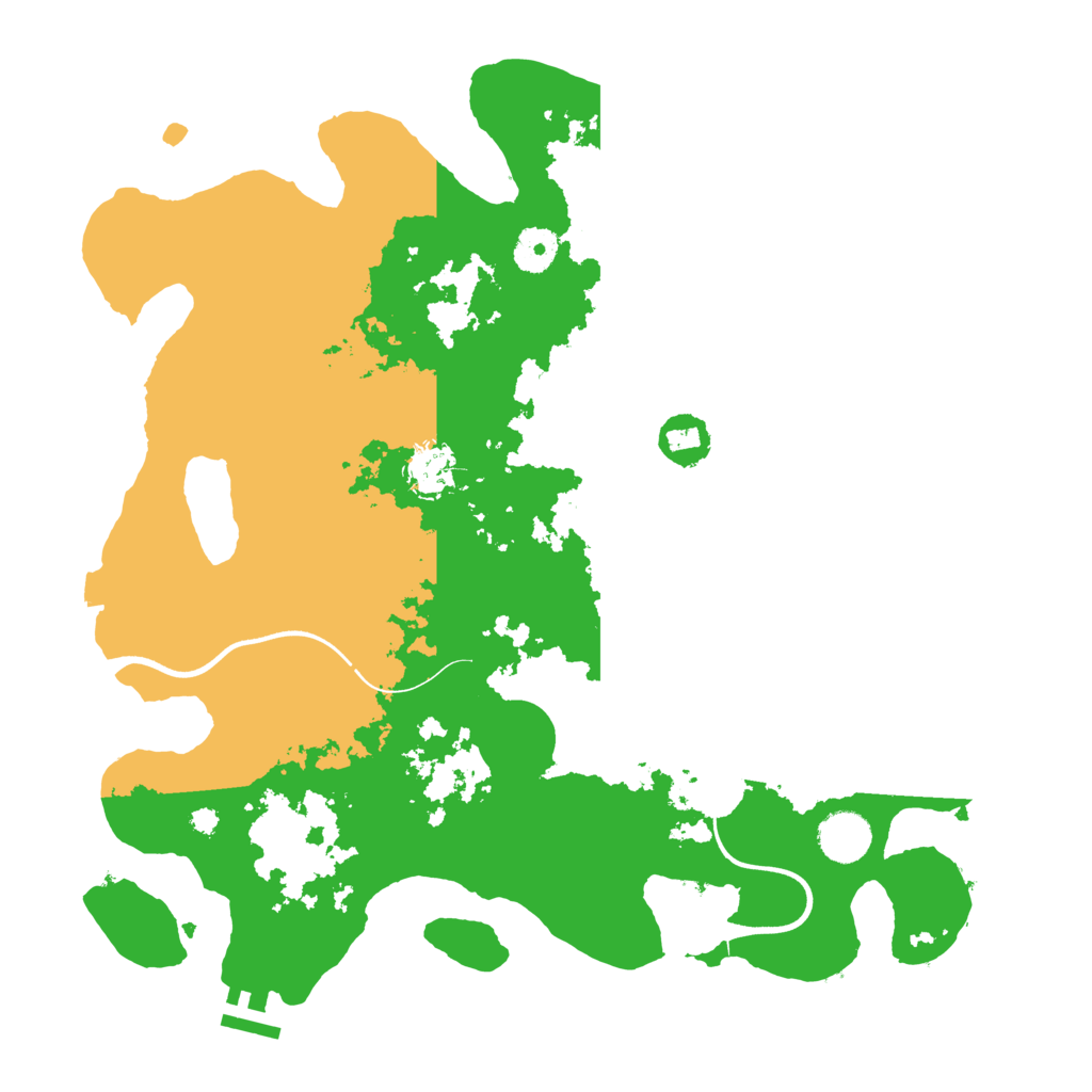 Biome Rust Map: Procedural Map, Size: 3700, Seed: 69695228