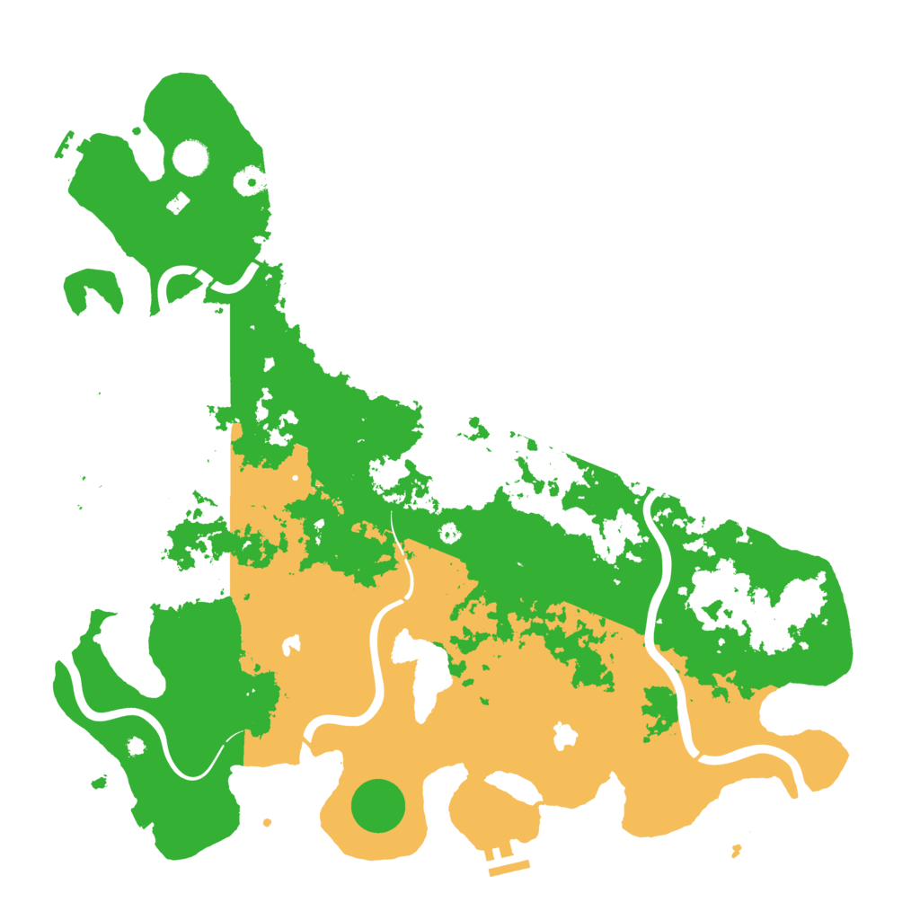 Biome Rust Map: Procedural Map, Size: 4500, Seed: 14582133
