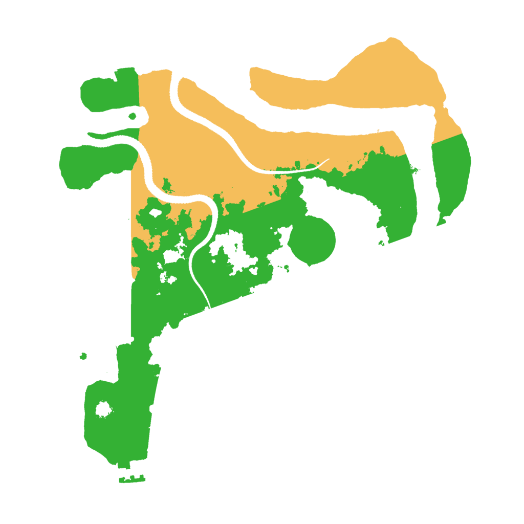 Biome Rust Map: Procedural Map, Size: 3000, Seed: 425407125