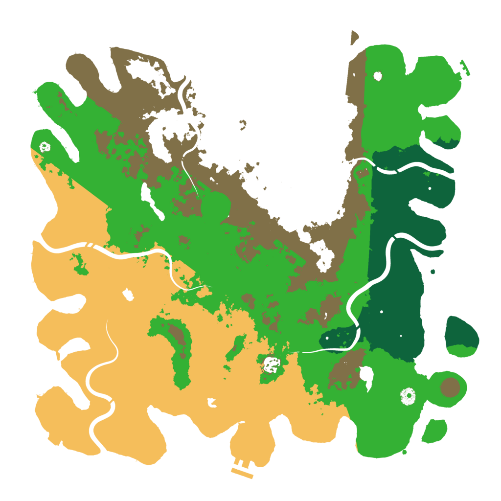 Biome Rust Map: Procedural Map, Size: 4500, Seed: 210
