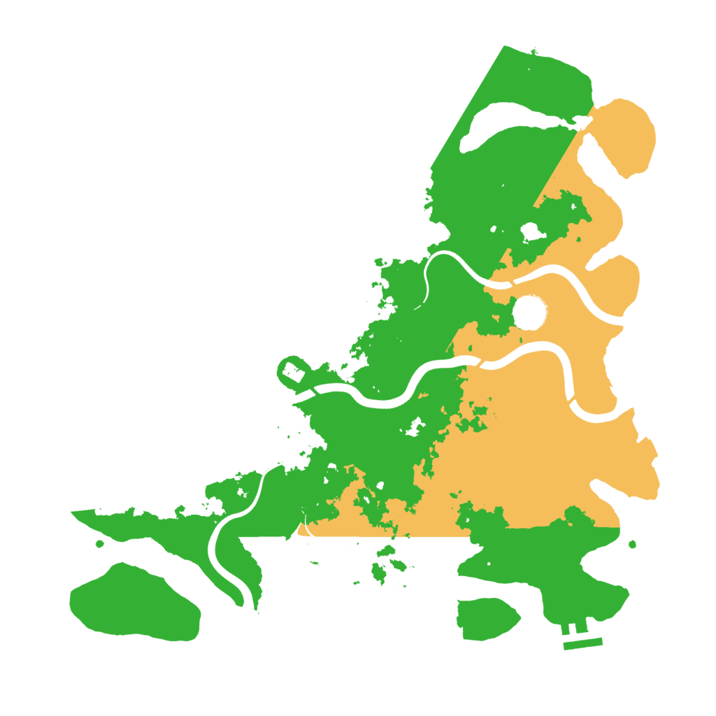 Biome Rust Map: Procedural Map, Size: 3700, Seed: 349