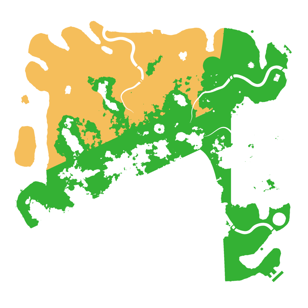 Biome Rust Map: Procedural Map, Size: 4500, Seed: 2002233237