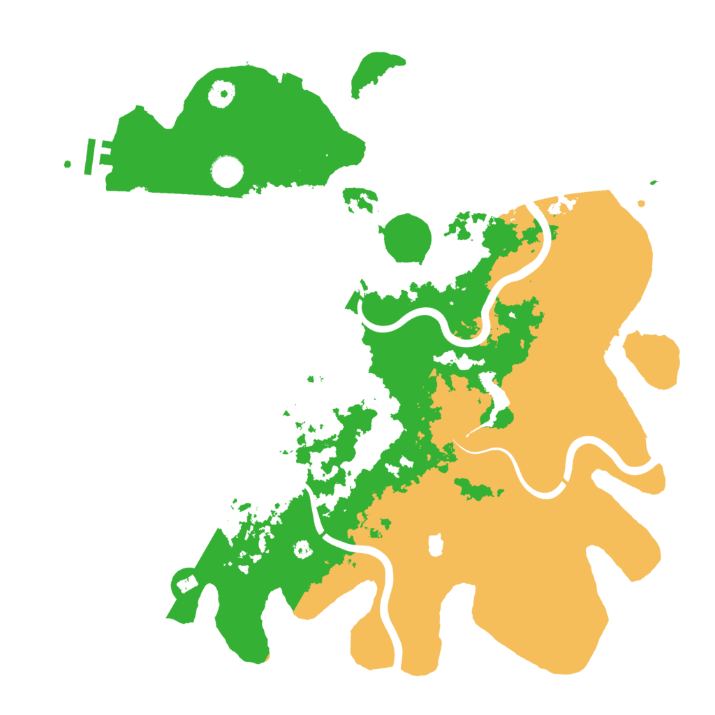 Biome Rust Map: Procedural Map, Size: 4000, Seed: 709876