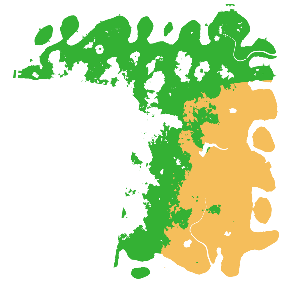Biome Rust Map: Procedural Map, Size: 5000, Seed: 1058424604