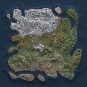 Thumbnail Rust Map: Procedural Map, Size: 3850, Seed: 320142767, 17 Monuments