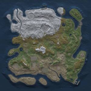 Thumbnail Rust Map: Procedural Map, Size: 3850, Seed: 320142767, 14 Monuments