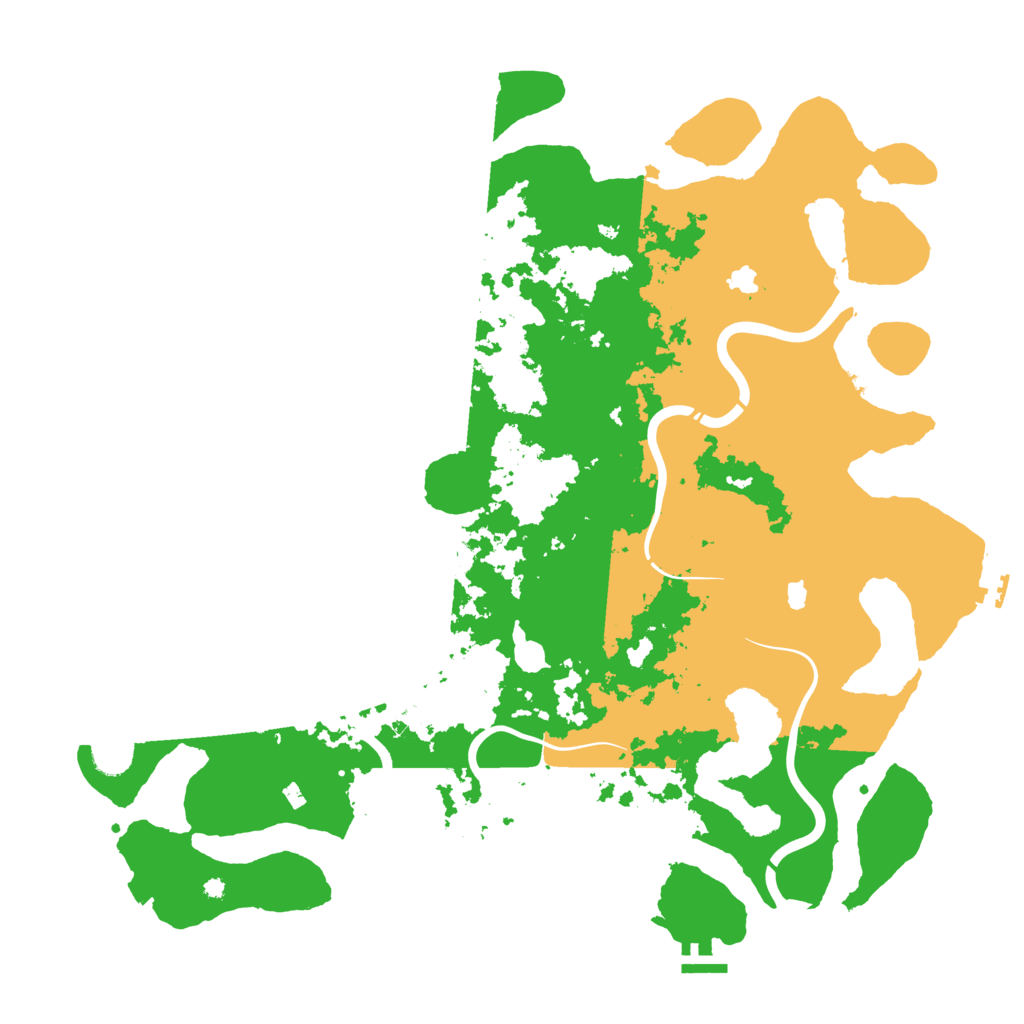 Biome Rust Map: Procedural Map, Size: 4500, Seed: 69181827