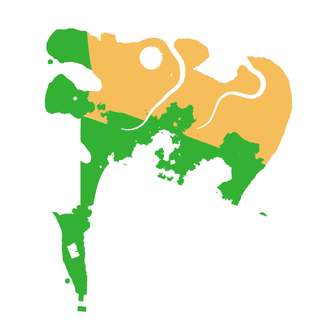 Biome Rust Map: Procedural Map, Size: 2500, Seed: 770447759