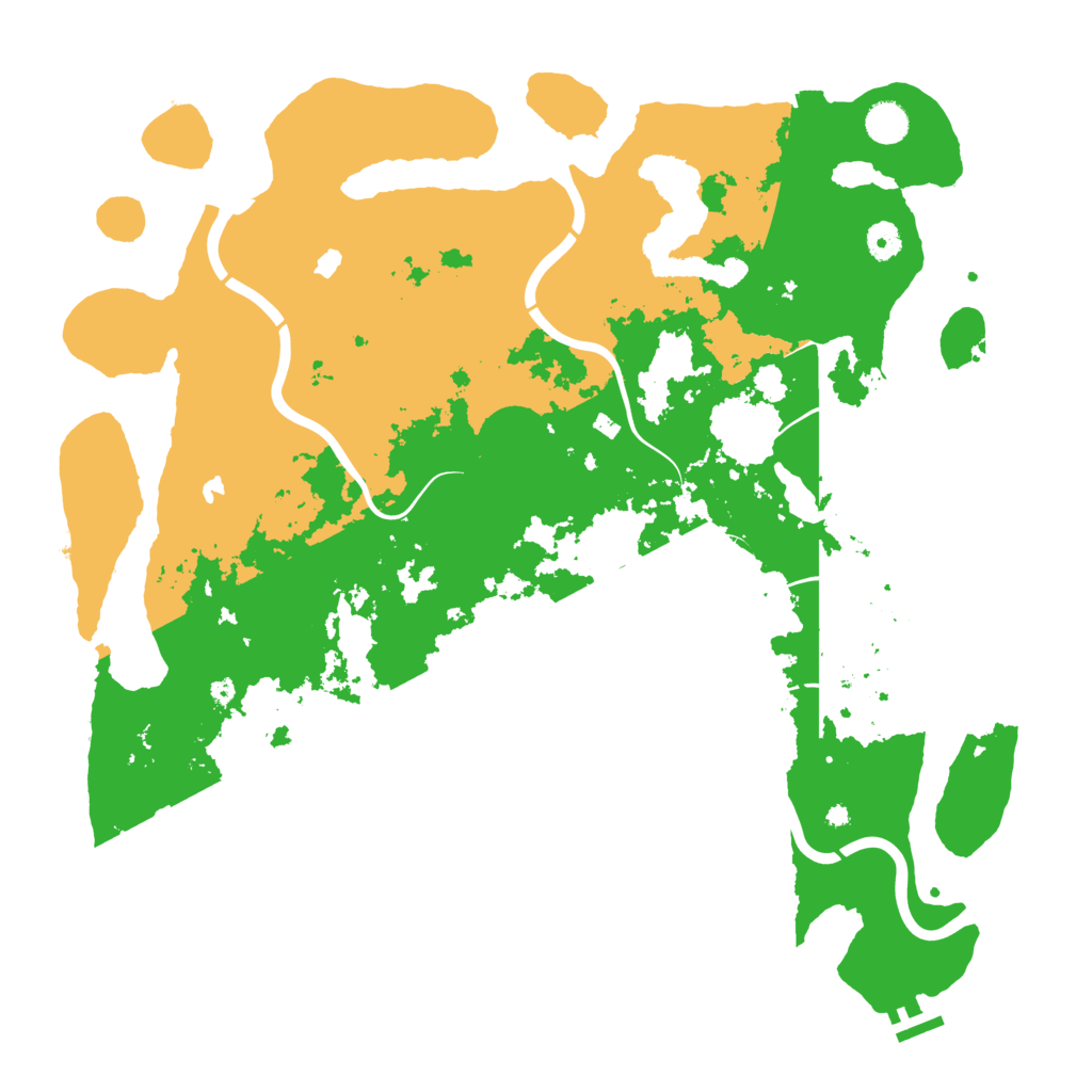 Biome Rust Map: Procedural Map, Size: 4500, Seed: 989150578