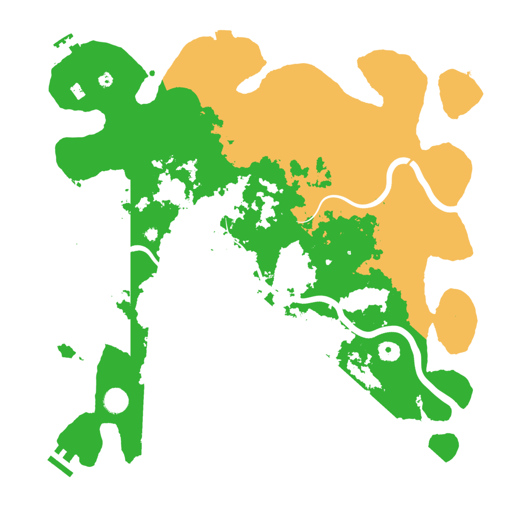 Biome Rust Map: Procedural Map, Size: 3700, Seed: 1136759719