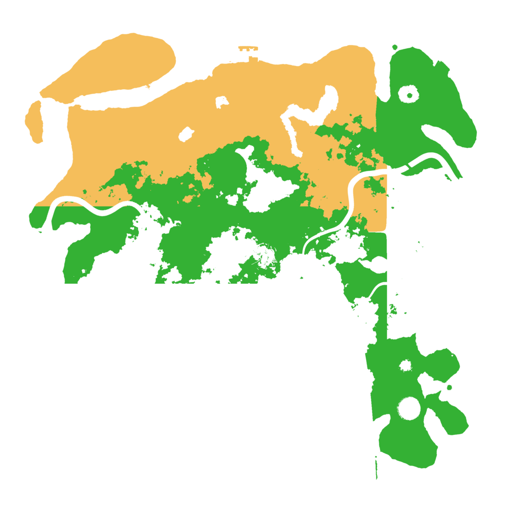 Biome Rust Map: Procedural Map, Size: 4000, Seed: 1988176888