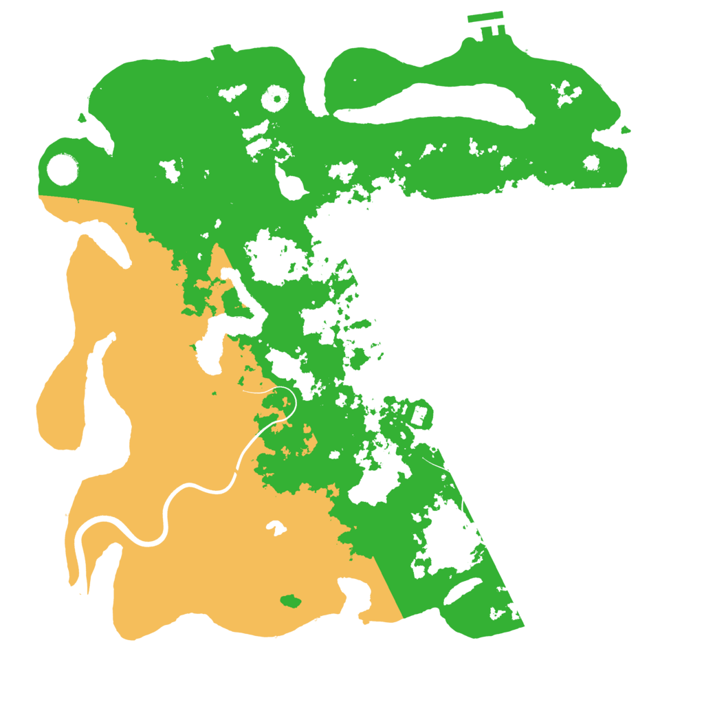 Biome Rust Map: Procedural Map, Size: 4000, Seed: 6444