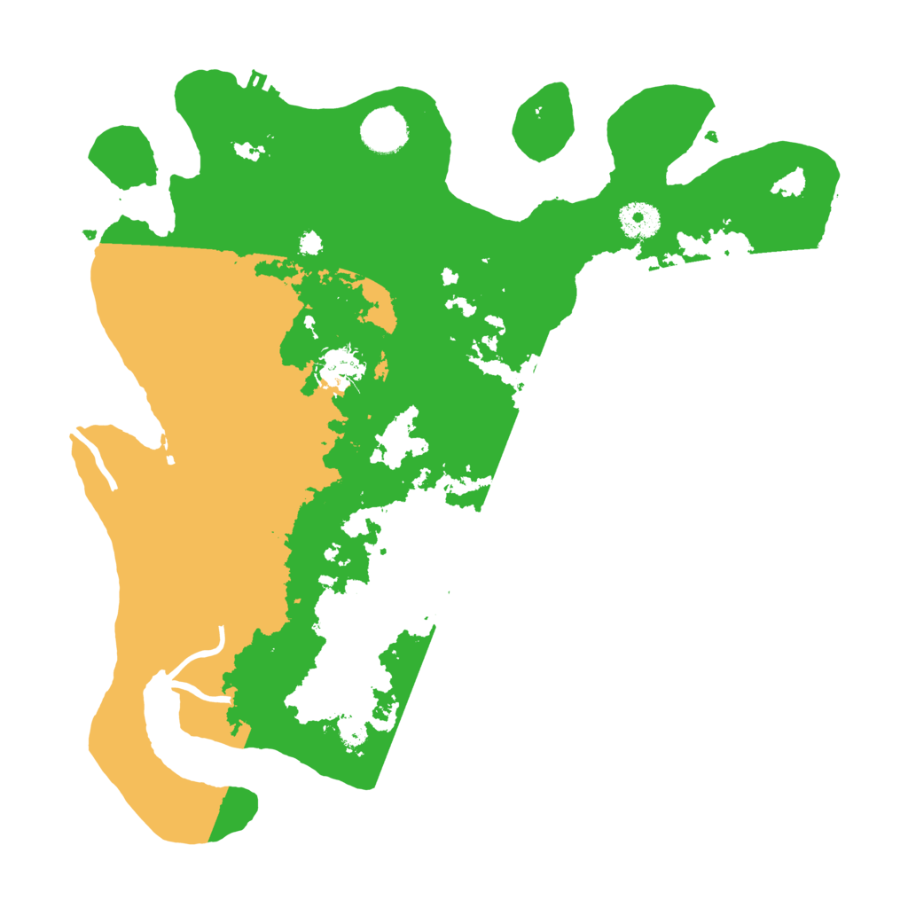 Biome Rust Map: Procedural Map, Size: 3500, Seed: 1623208