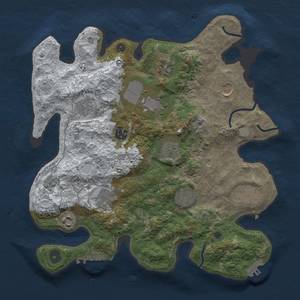 Thumbnail Rust Map: Procedural Map, Size: 3500, Seed: 2002310553, 20 Monuments