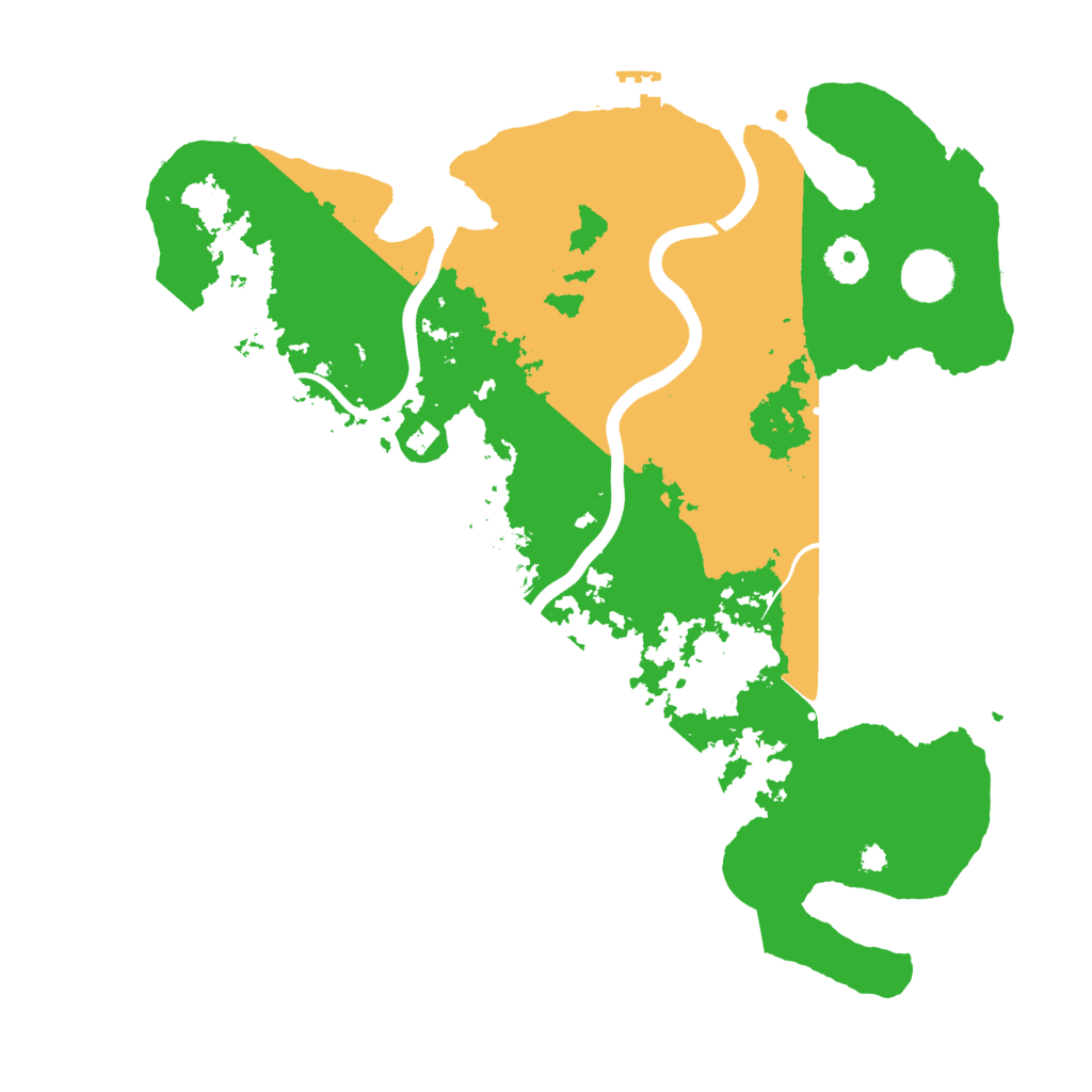 Biome Rust Map: Procedural Map, Size: 3700, Seed: 790949953