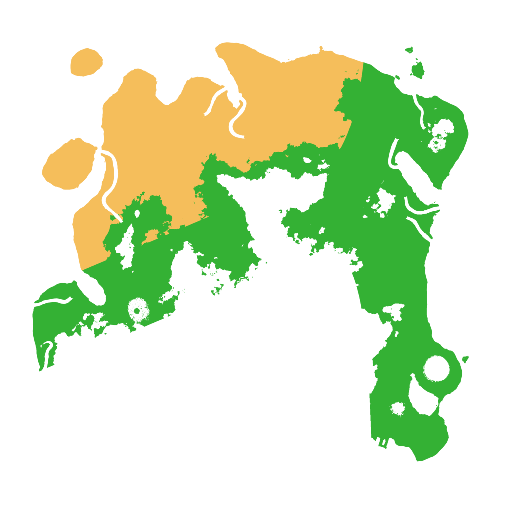 Biome Rust Map: Procedural Map, Size: 3500, Seed: 650374709