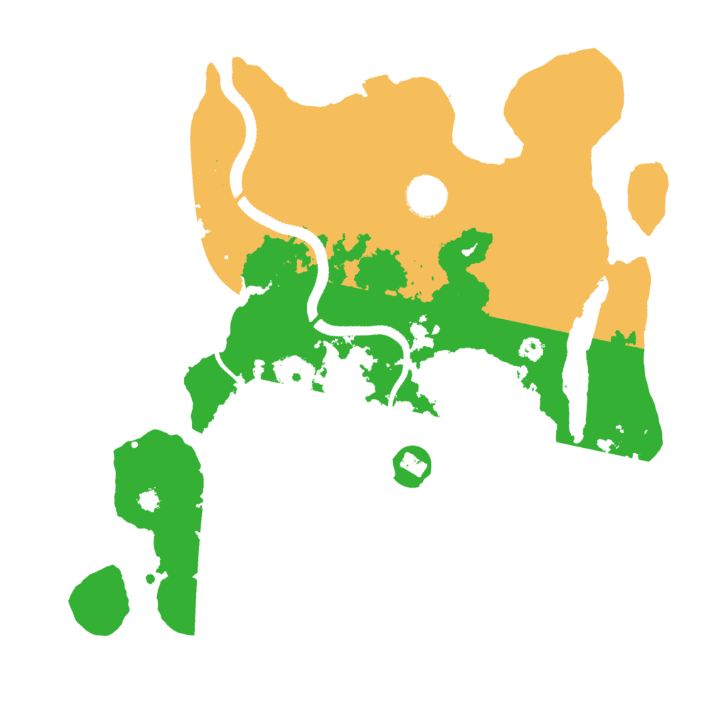 Biome Rust Map: Procedural Map, Size: 3100, Seed: 77377