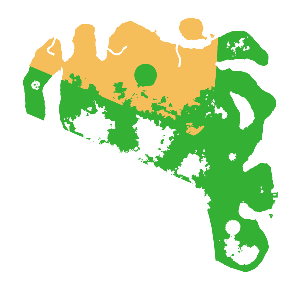 Biome Rust Map: Procedural Map, Size: 3500, Seed: 102580