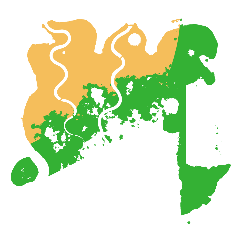 Biome Rust Map: Procedural Map, Size: 3500, Seed: 15345380