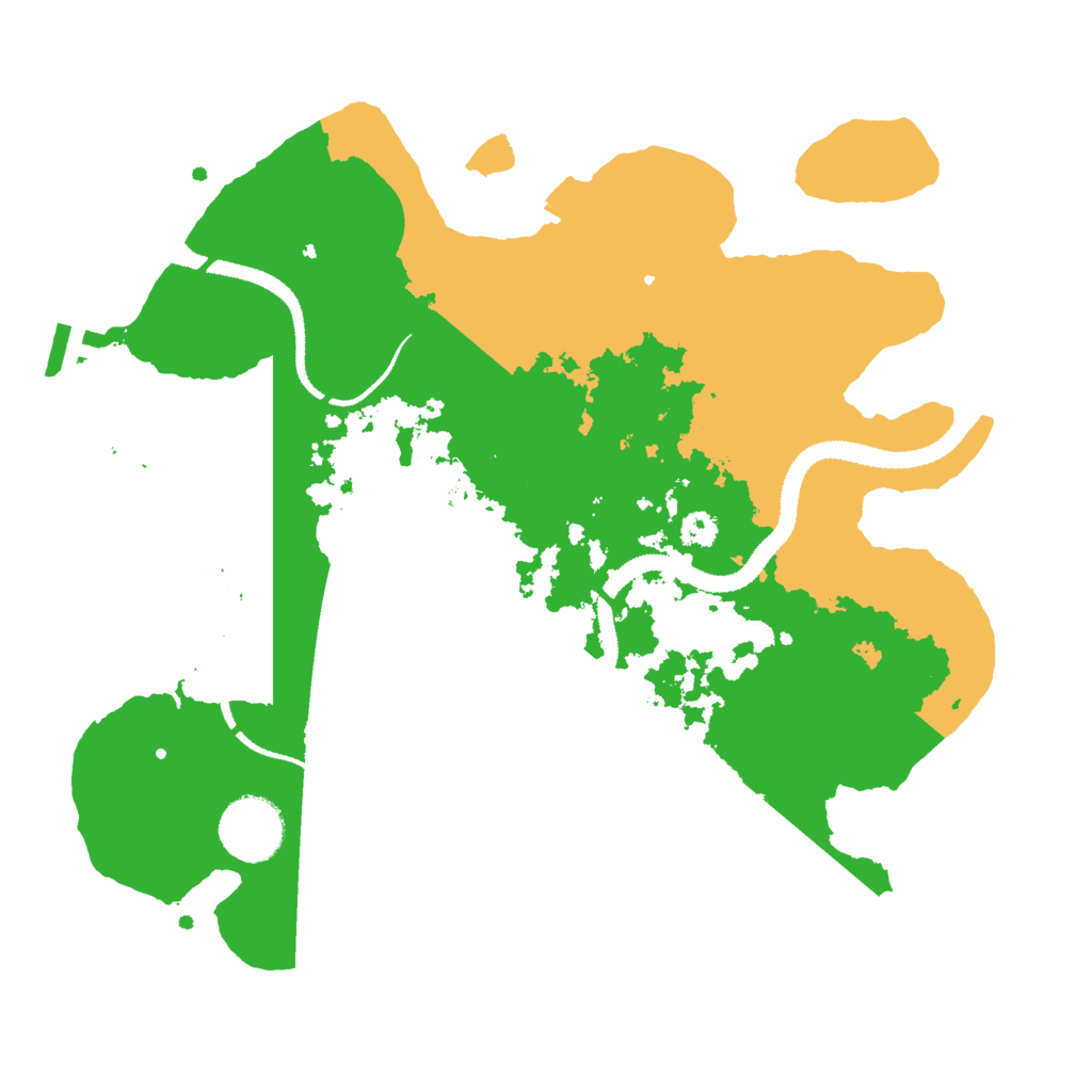 Biome Rust Map: Procedural Map, Size: 3000, Seed: 585407171