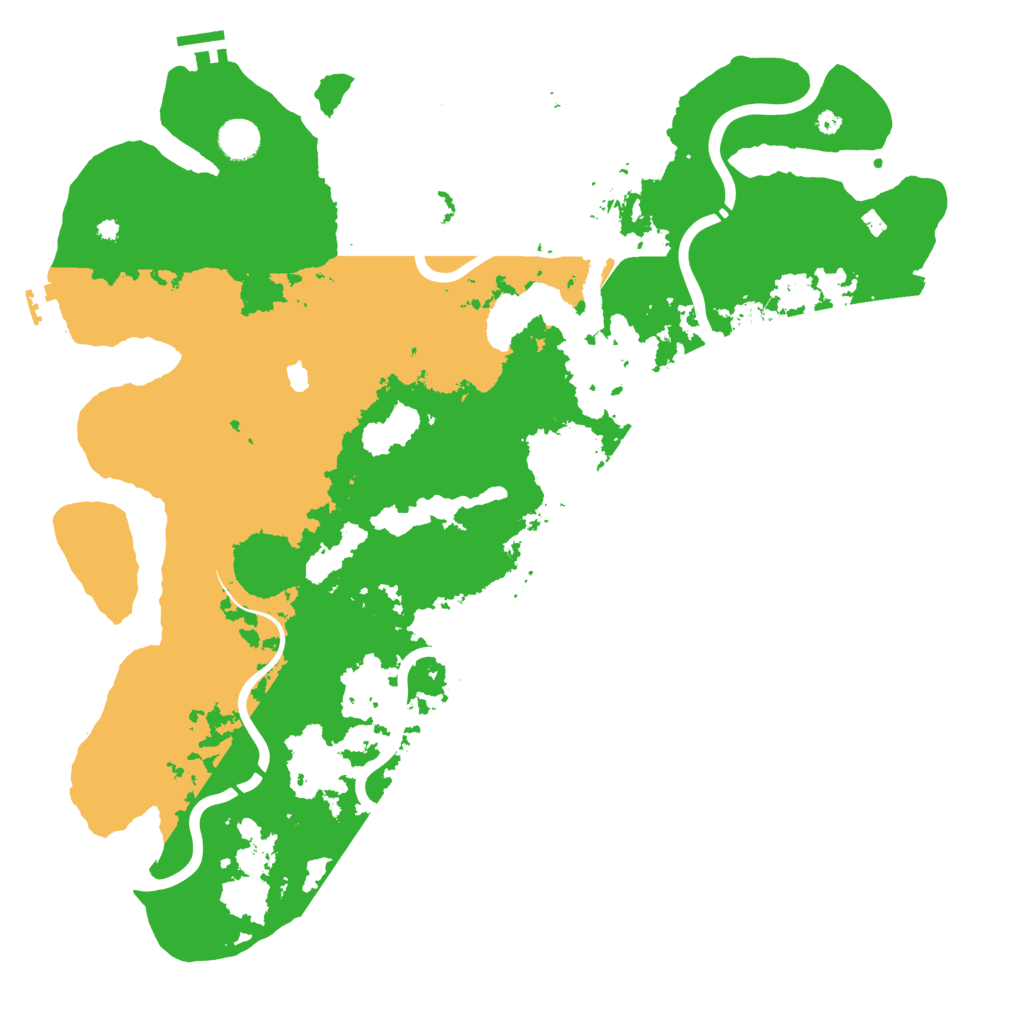 Biome Rust Map: Procedural Map, Size: 4350, Seed: 2130943506