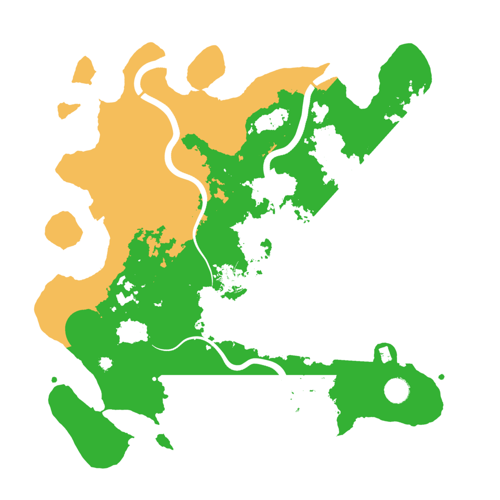 Biome Rust Map: Procedural Map, Size: 3500, Seed: 363603261