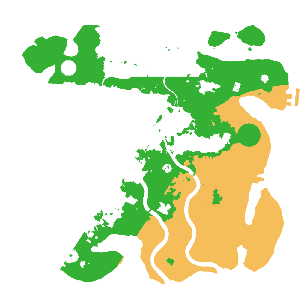 Biome Rust Map: Procedural Map, Size: 3500, Seed: 132714950