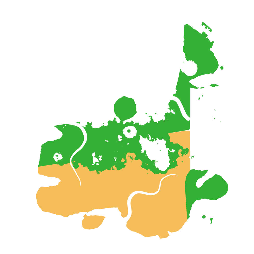 Biome Rust Map: Procedural Map, Size: 3000, Seed: 23262