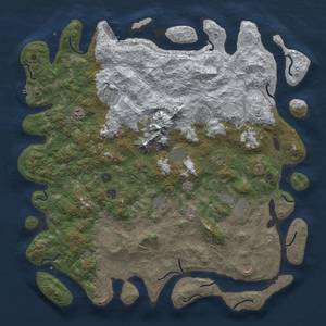 Thumbnail Rust Map: Procedural Map, Size: 5000, Seed: 45923, 20 Monuments