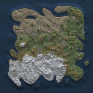 Thumbnail Rust Map: Procedural Map, Size: 4000, Seed: 161, 18 Monuments