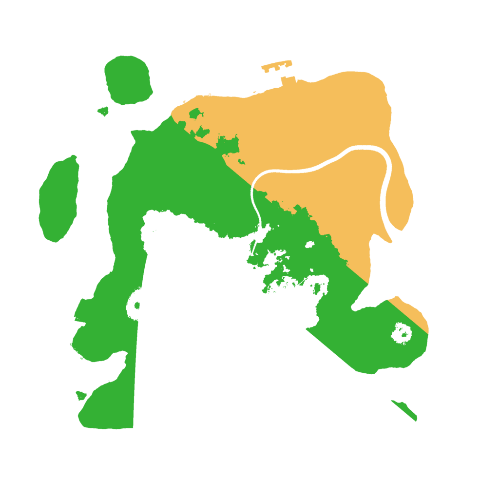Biome Rust Map: Procedural Map, Size: 2500, Seed: 86153