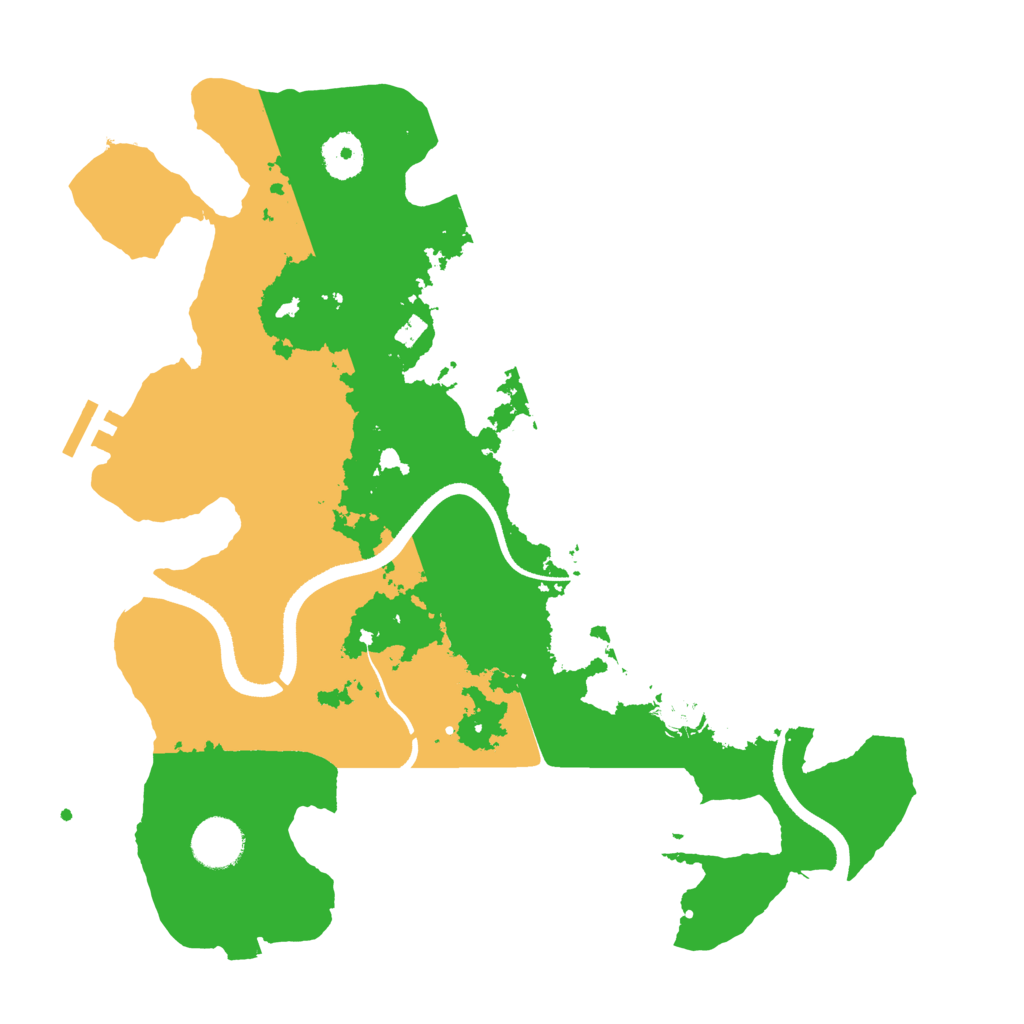 Biome Rust Map: Procedural Map, Size: 3500, Seed: 101504543
