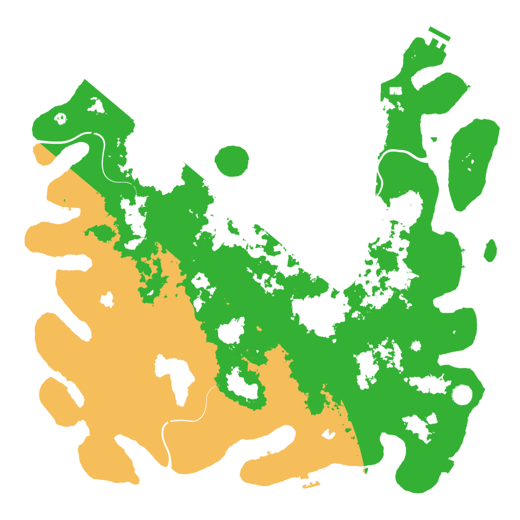 Biome Rust Map: Procedural Map, Size: 4500, Seed: 734521