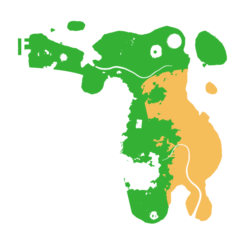 Biome Rust Map: Procedural Map, Size: 3000, Seed: 23392