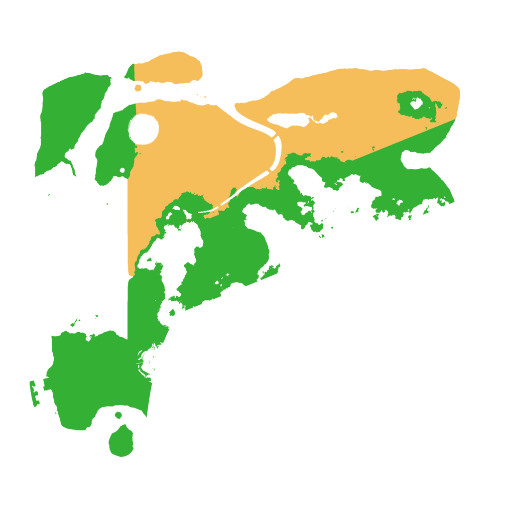 Biome Rust Map: Procedural Map, Size: 3000, Seed: 8483