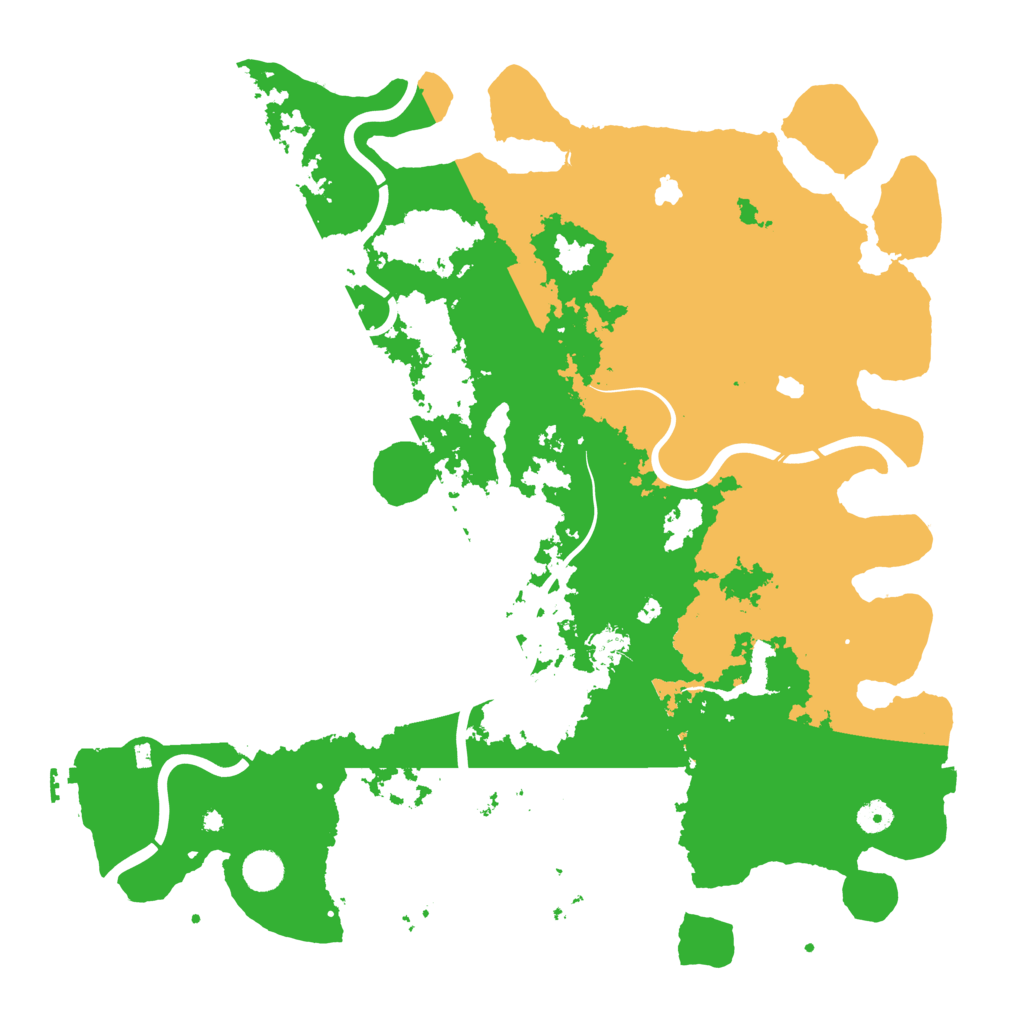 Biome Rust Map: Procedural Map, Size: 4550, Seed: 123456