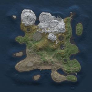 Thumbnail Rust Map: Procedural Map, Size: 2500, Seed: 1370, 11 Monuments