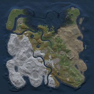 Thumbnail Rust Map: Procedural Map, Size: 3850, Seed: 1931522365, 15 Monuments