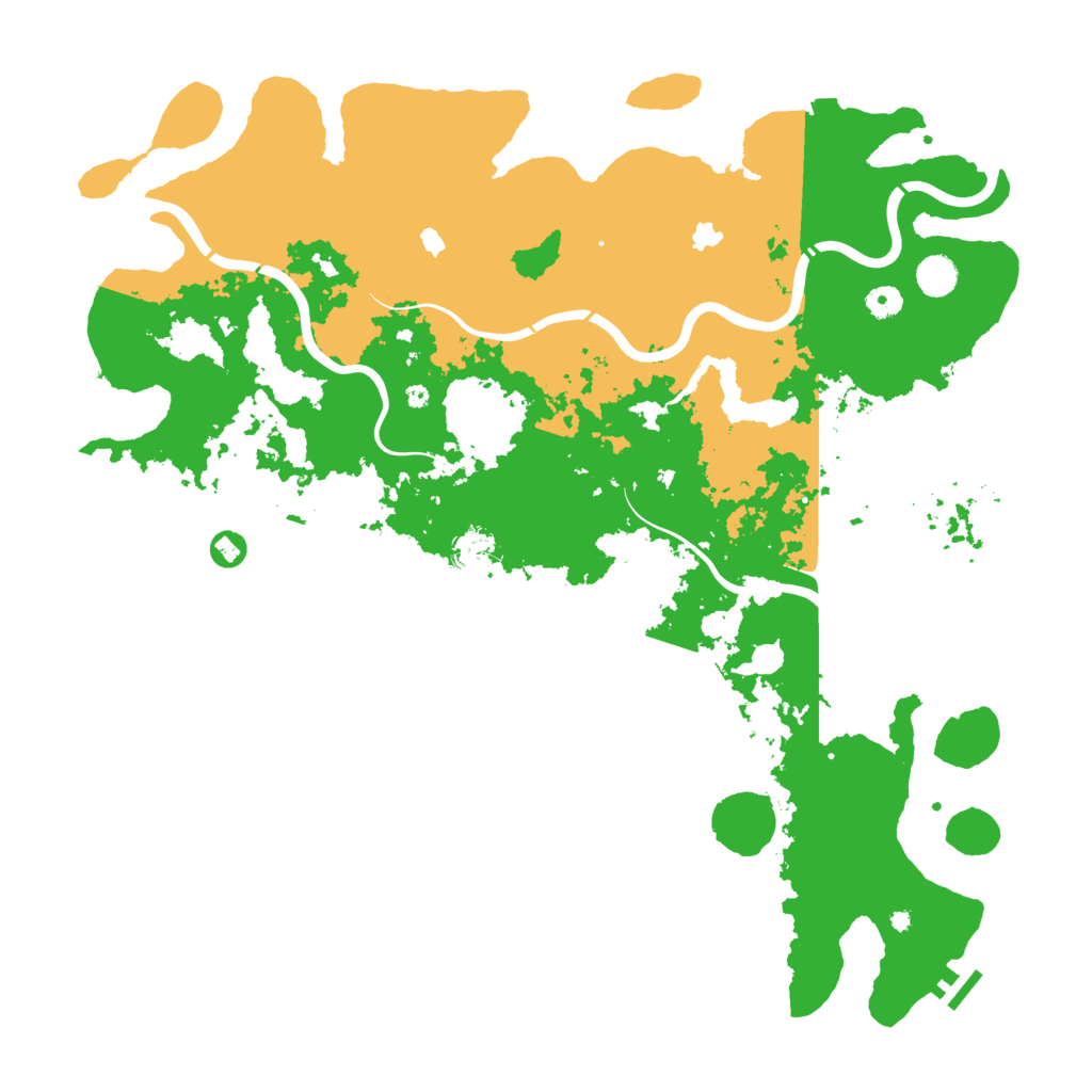 Biome Rust Map: Procedural Map, Size: 4800, Seed: 961400152