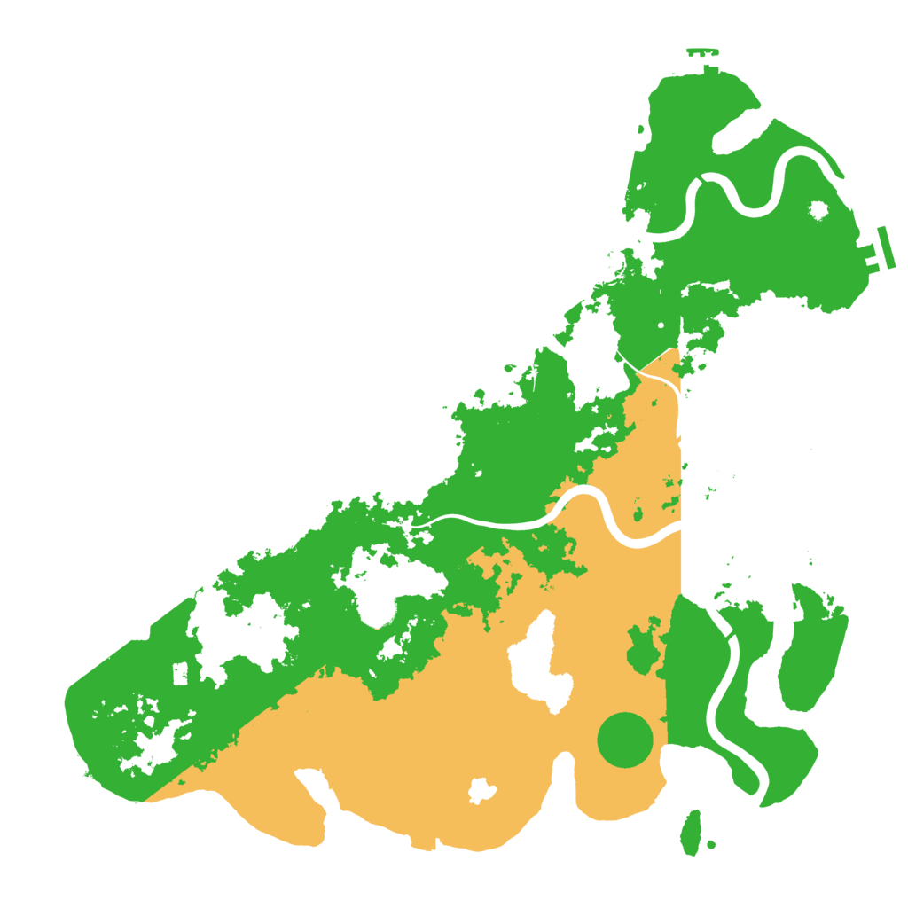 Biome Rust Map: Procedural Map, Size: 4300, Seed: 542447696
