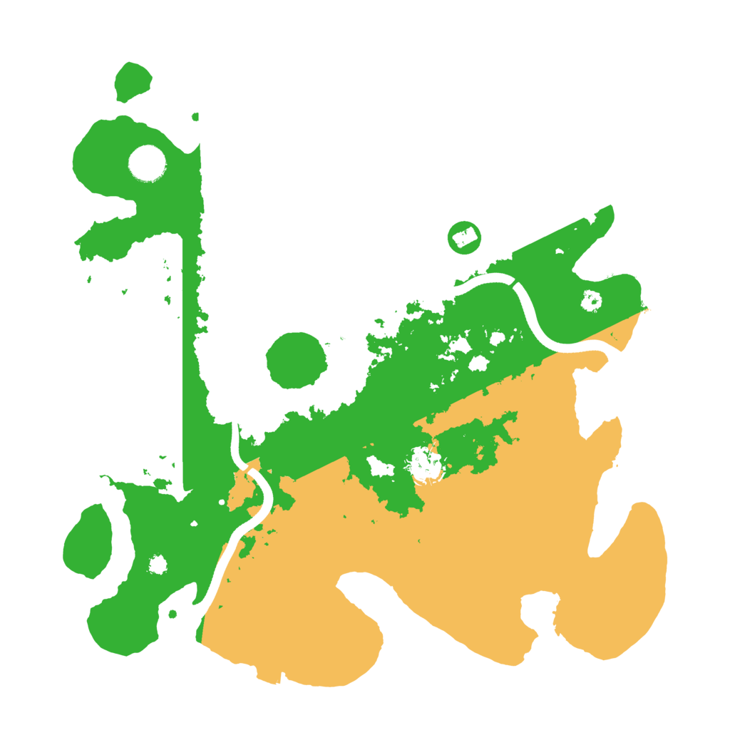Biome Rust Map: Procedural Map, Size: 3500, Seed: 13110