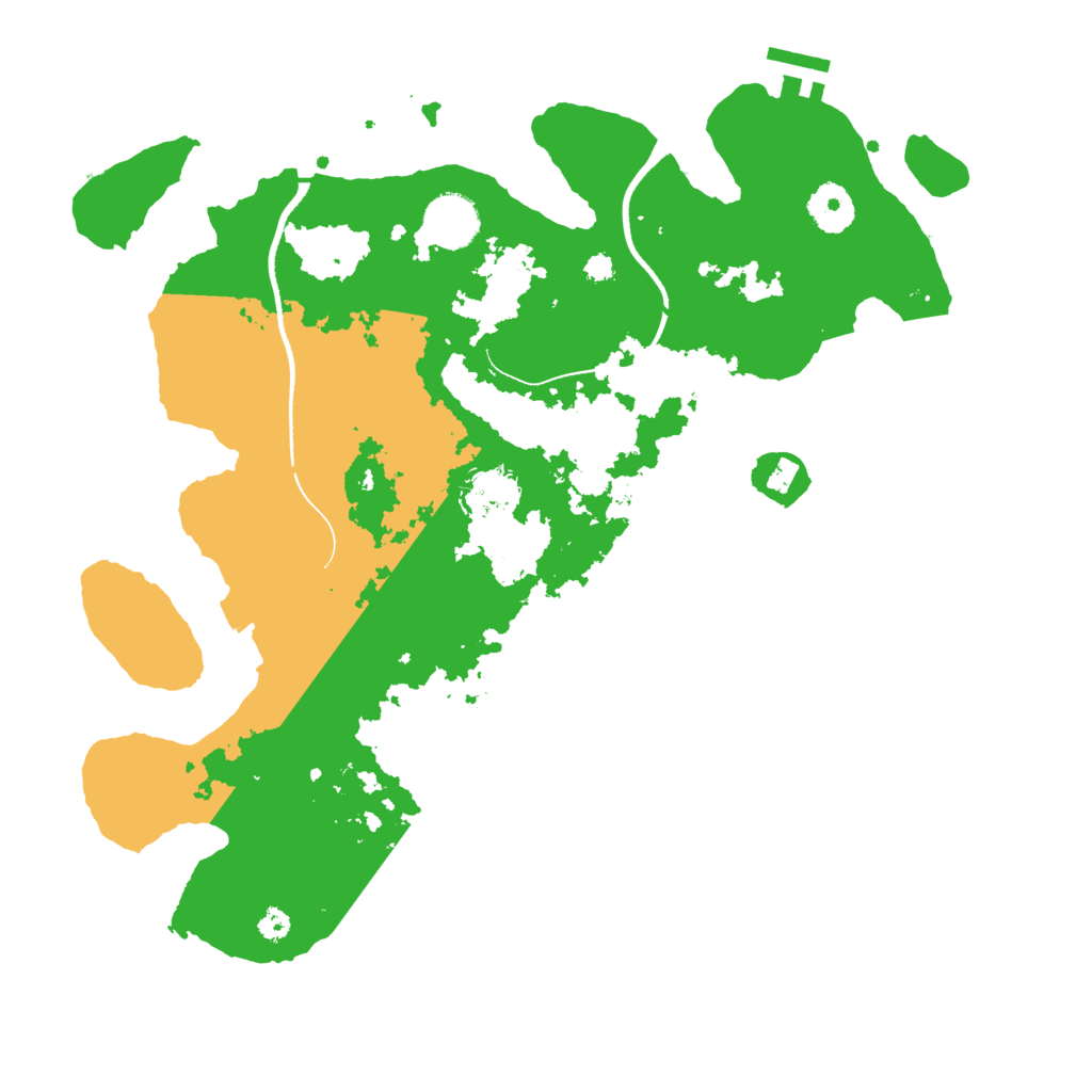 Biome Rust Map: Procedural Map, Size: 3500, Seed: 1290402869