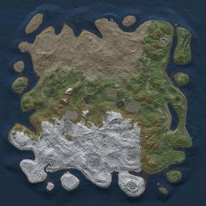 Thumbnail Rust Map: Procedural Map, Size: 4250, Seed: 453638923, 20 Monuments