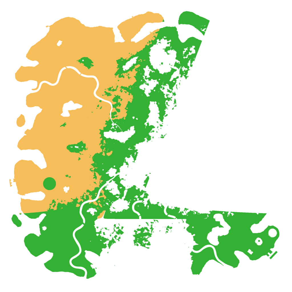 Biome Rust Map: Procedural Map, Size: 6000, Seed: 63237501