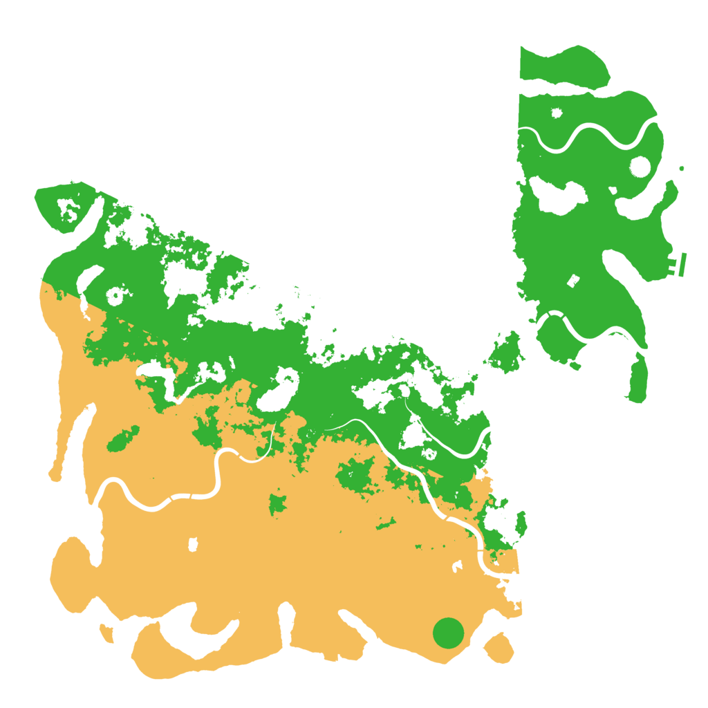 Biome Rust Map: Procedural Map, Size: 6000, Seed: 838096257