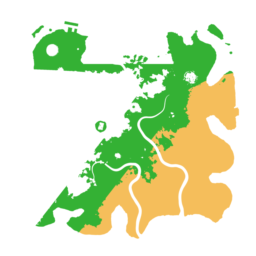 Biome Rust Map: Procedural Map, Size: 3750, Seed: 1261742822