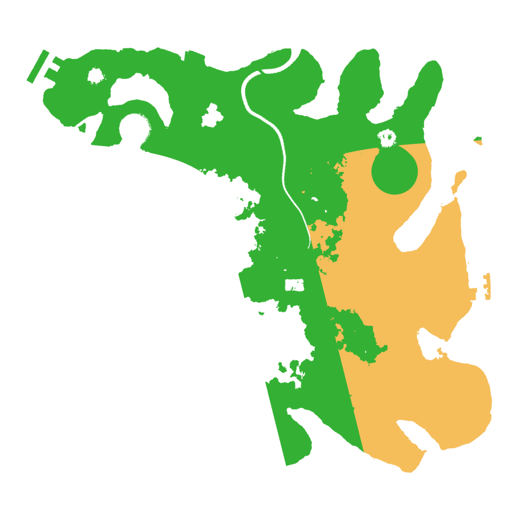 Biome Rust Map: Procedural Map, Size: 3000, Seed: 27104